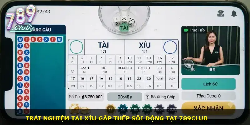 Tài xỉu gấp thếp 789Club - ảnh 1